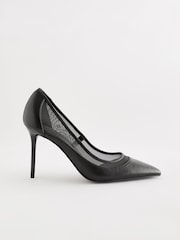 Black Forever Comfort® Mesh Panel Court Shoes - Image 3 of 8