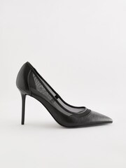 Black Forever Comfort® Mesh Panel Court Shoes - Image 4 of 8