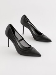 Black Forever Comfort® Mesh Panel Court Shoes - Image 6 of 8