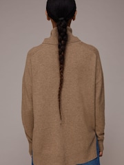 Whistles Cashmere Roll Neck Jumper - Image 2 of 4
