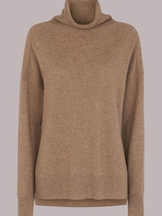 Whistles Cashmere Roll Neck Jumper - Image 4 of 4