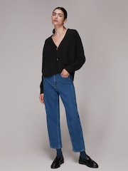 Whistles Black Cashmere Cardigan - Image 1 of 5