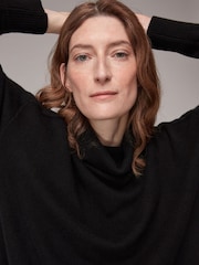 Whistles Black Cashmere Roll Neck Jumper - Image 4 of 5