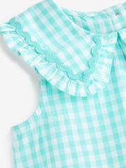Mint Green Gingham Cotton Collar Blouse (3mths-8yrs) - Image 3 of 3