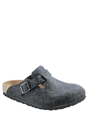Birkenstock Grey Boston Felt Clogs - Image 1 of 5