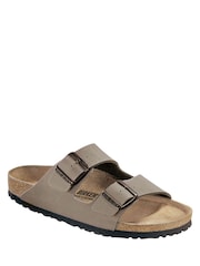 Birkenstock Brown Arizona Birko Flor Nubuck Sandals - Image 2 of 3