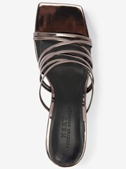 Pewter Forever Comfort® Multi Strap Mules - Image 7 of 9