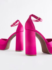 Pink Forever Comfort® Closed Toe Platform High Heel Shoes - Image 2 of 5