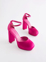 Pink Forever Comfort® Closed Toe Platform High Heel Shoes - Image 3 of 5