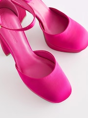 Pink Forever Comfort® Closed Toe Platform High Heel Shoes - Image 4 of 5