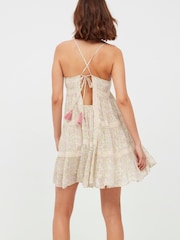 NKN Nekane Anastacia Ivory Strapless Tiered Mini Dress - Image 2 of 4