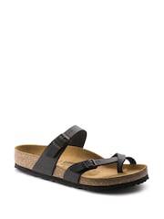 Birkenstock Black Regular Fit Mayari Birko Flor Sandals - Image 1 of 4