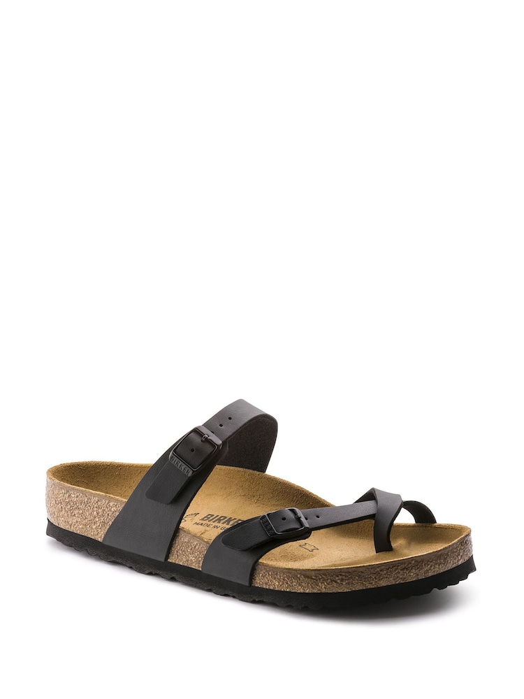 Birkenstock Black Regular Fit Mayari Birko Flor Sandals - Image 1 of 4
