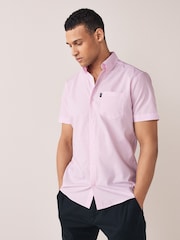 Light Pink Slim Fit Easy Iron Button Down Oxford Shirt - Image 1 of 5