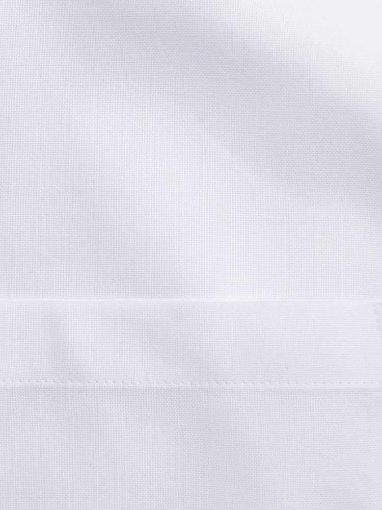 White Slim Fit Easy Iron Button Down Oxford Shirt - Image 6 of 6