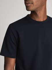 Reiss Bradley Melange Crew Neck T-Shirt - Image 3 of 3