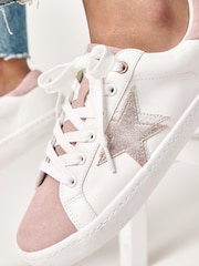 Weiß/Roségold - Forever Comfort® Star Turnschuhe zum Schnüren - Bild 2 von 6