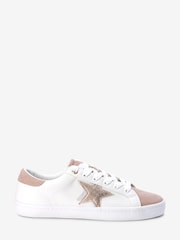 Weiß/Roségold - Forever Comfort® Star Turnschuhe zum Schnüren - Bild 3 von 6