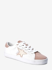 Weiß/Roségold - Forever Comfort® Star Turnschuhe zum Schnüren - Bild 4 von 6