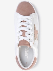 Weiß/Roségold - Forever Comfort® Star Turnschuhe zum Schnüren - Bild 5 von 6