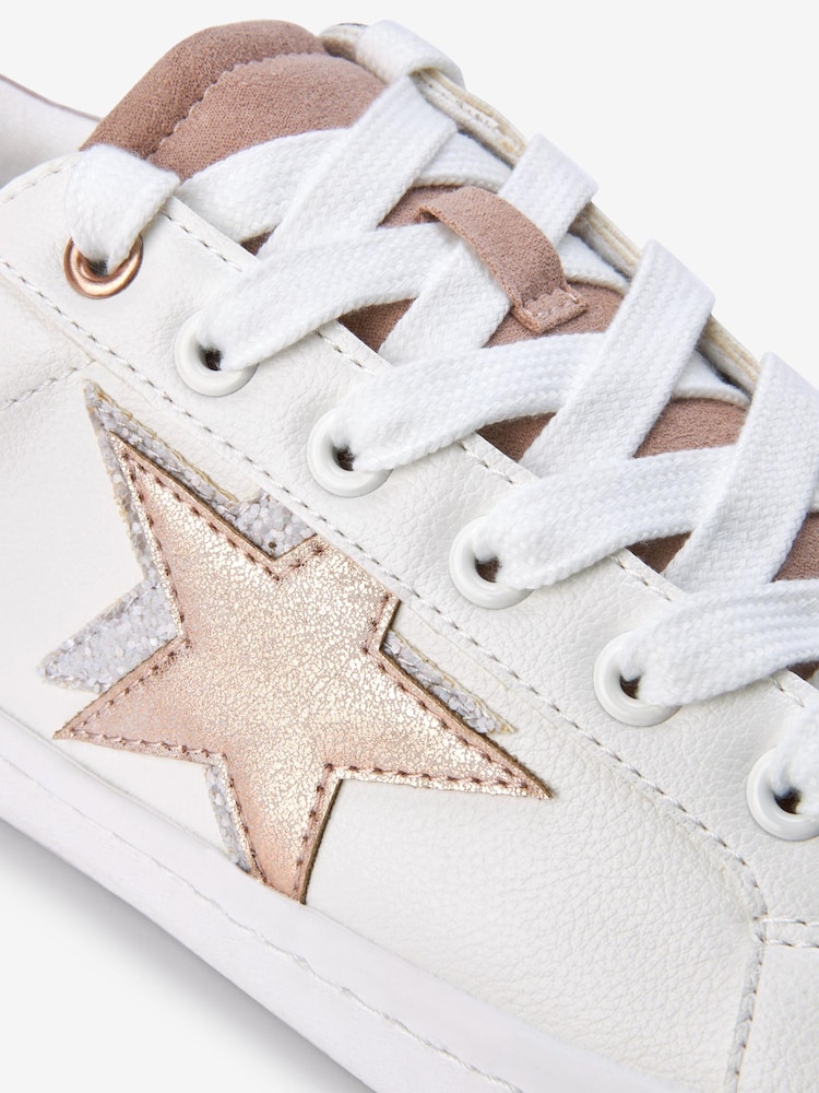 Weiß/Roségold - Forever Comfort® Star Turnschuhe zum Schnüren - Bild 6 von 6