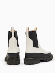 AllSaints White Harlee Boots - Image 3 of 5