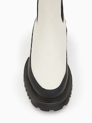 AllSaints White Harlee Boots - Image 4 of 5