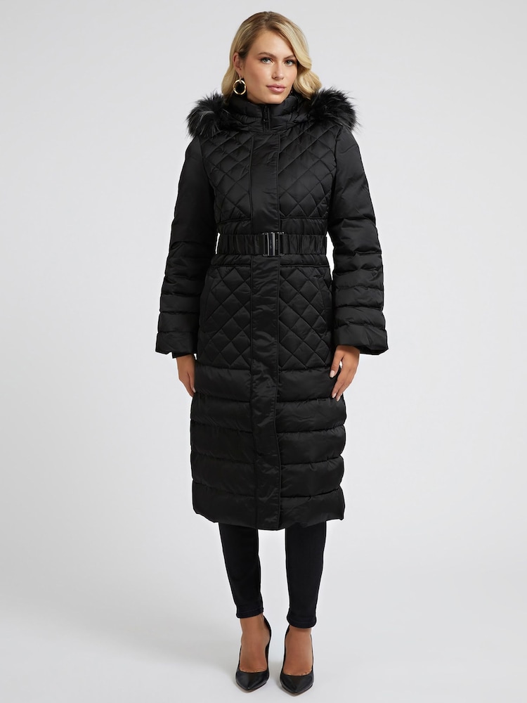 Удлиненная стеганая Пиджак Черный Guess Marlene - Image 1 of 4