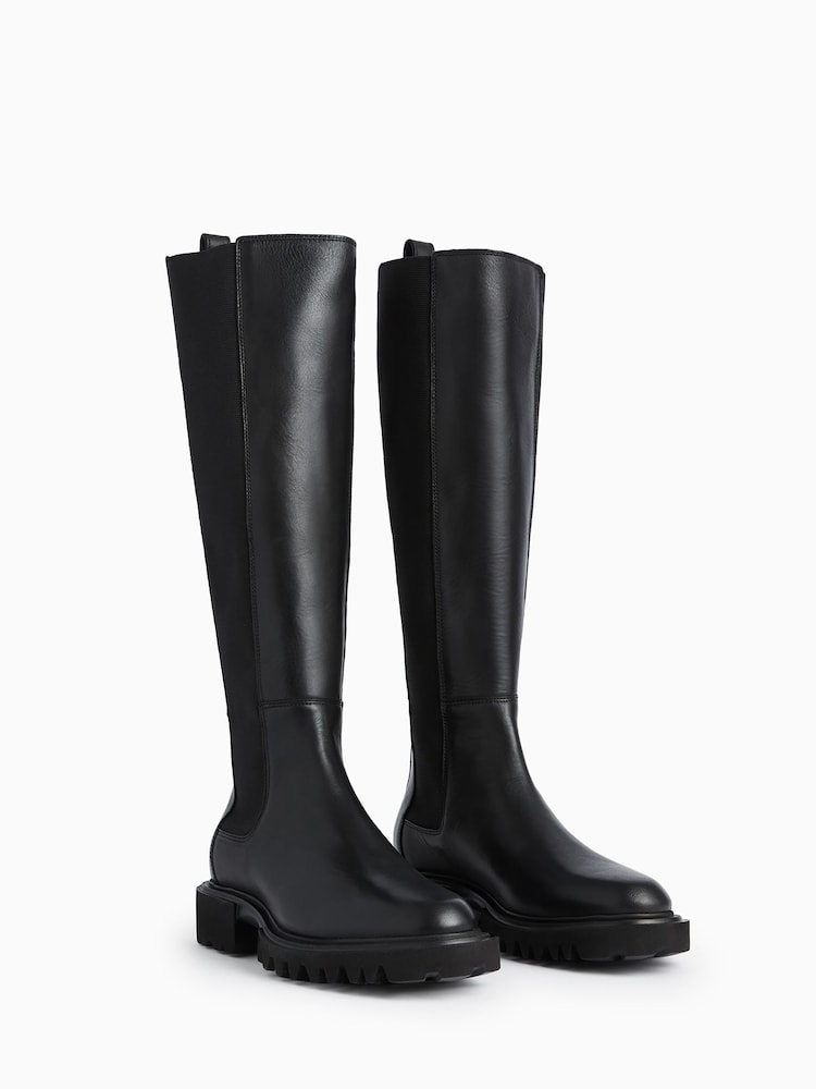 AllSaints Black Maeve Boots - Image 2 of 6