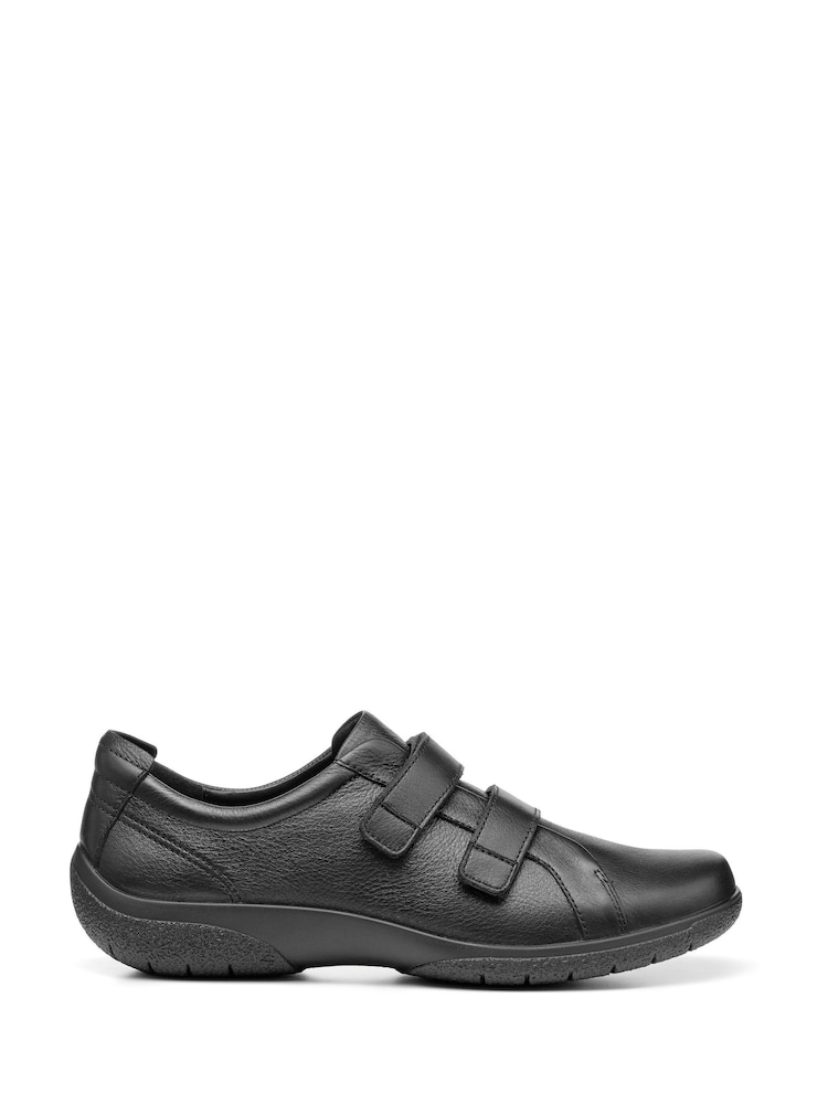 Hotter Black Extra Wide Fit Leap II Touch-Fastening Shoes - Image 1 of 4