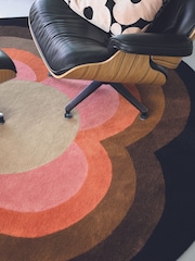 Orla Kiely Pink Sunflower Rug - Image 2 of 2