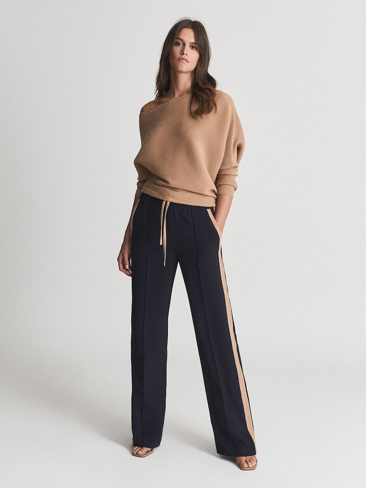 Reiss Lorna Asymmetric Knitted Top - Image 1 of 5