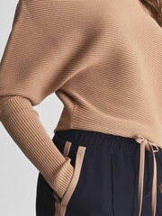 Reiss Lorna Asymmetric Knitted Top - Image 4 of 5