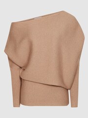 Reiss Lorna Asymmetric Knitted Top - Image 5 of 5