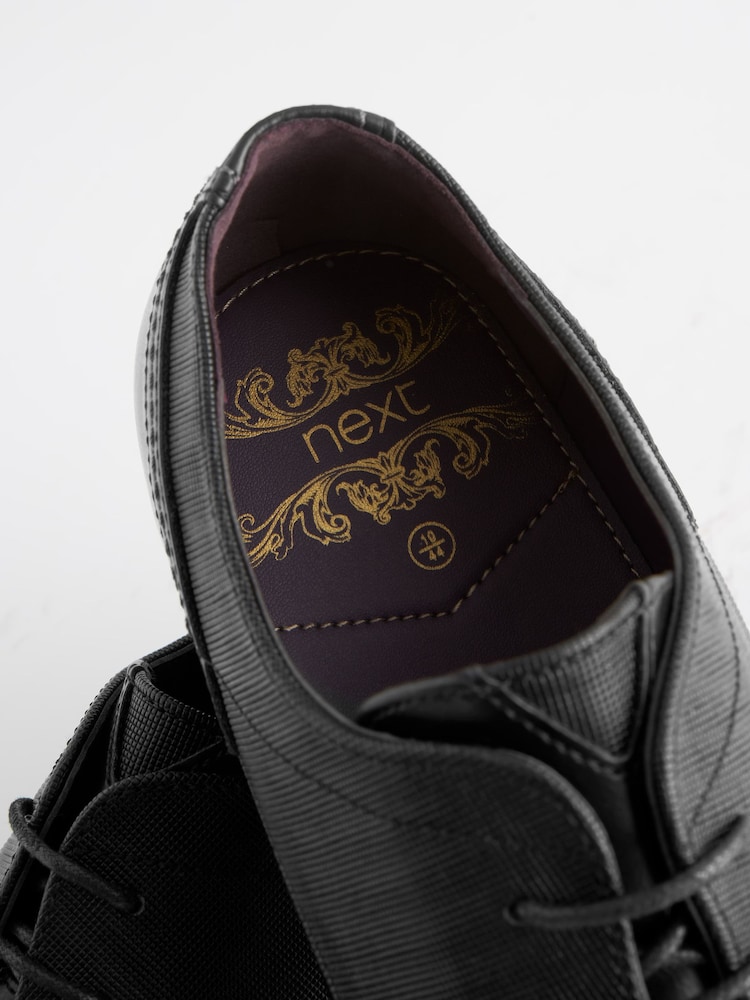 Black Derby Lace- Up Shoes - Image 10 of 12