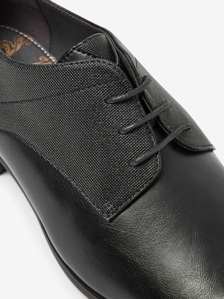 Black Derby Lace- Up Shoes - Image 11 of 12