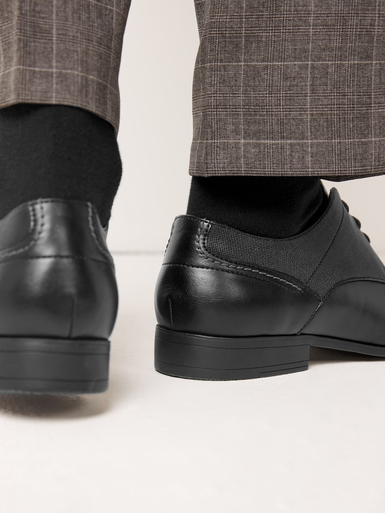 Black Derby Lace- Up Shoes - Image 3 of 12