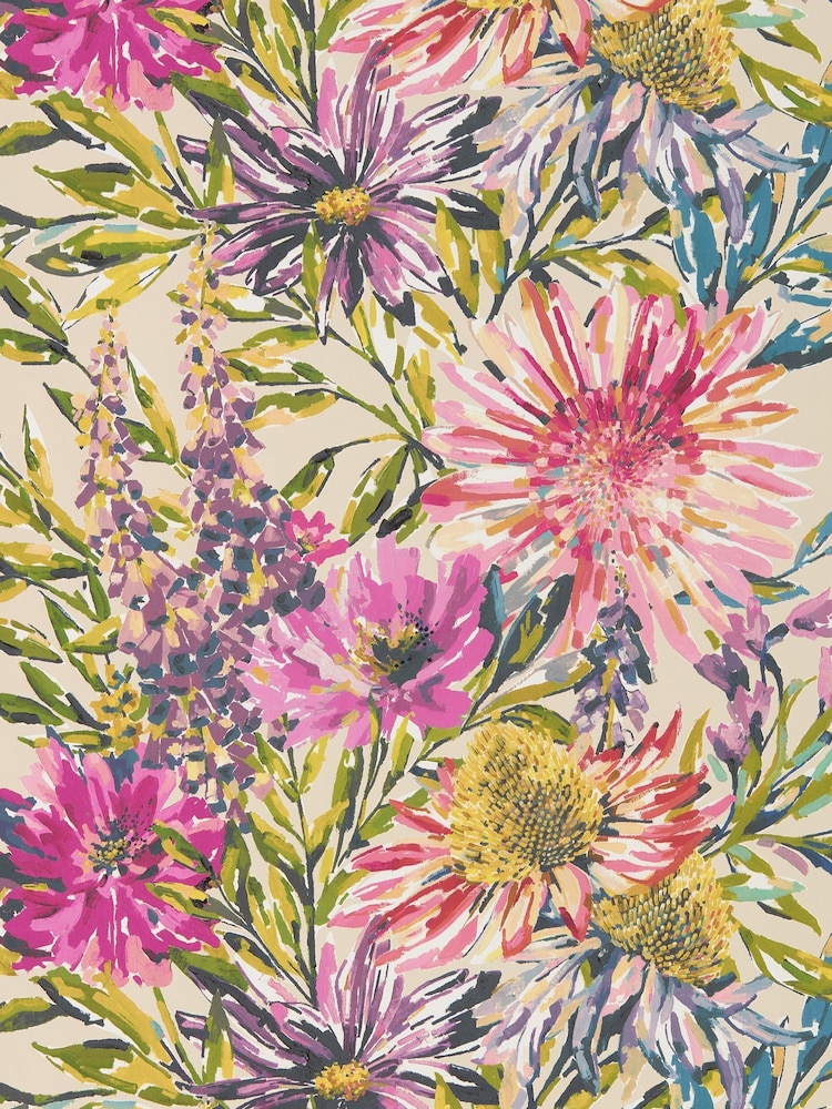Harlequin Orange Floreale 10.05M Wallpaper - Image 1 of 1