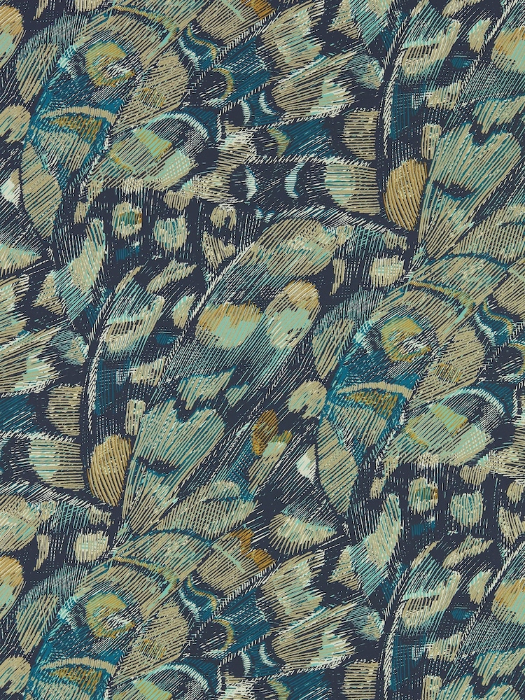 Harlequin Blue Lamina 10.05M Wallpaper - Image 1 of 1