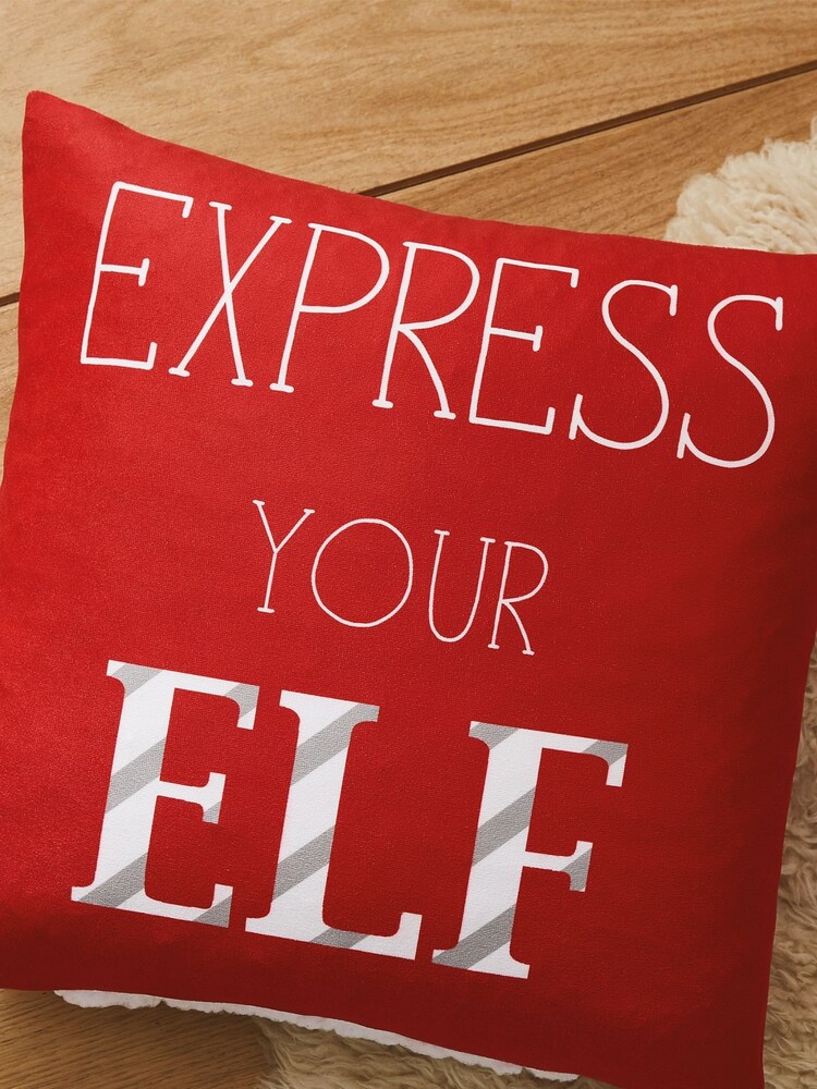 Catherine Lansfield Red Express Your Elf Gonk Christmas Cushion - Image 2 of 5