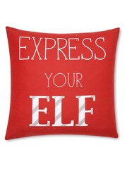 Catherine Lansfield Red Express Your Elf Gonk Christmas Cushion - Image 4 of 5