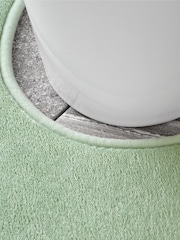 Catherine Lansfield Light Green Anti-Bacterial Memory Foam Bath Mat And Pedestal Mat - Image 2 of 6