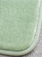 Catherine Lansfield Light Green Anti-Bacterial Memory Foam Bath Mat And Pedestal Mat - Image 3 of 6