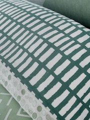 Catherine Lansfield Green Larsson Geo Duvet Cover and Pillowcase Set - Image 3 of 5
