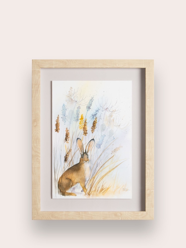 Laura Ashley Blue Country Hare Framed Print - Image 2 of 4