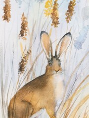 Laura Ashley Blue Country Hare Framed Print - Image 4 of 4