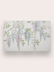 Laura Ashley Set of 3 Purple Wisteria Garden Printed Canvases - Image 2 of 3