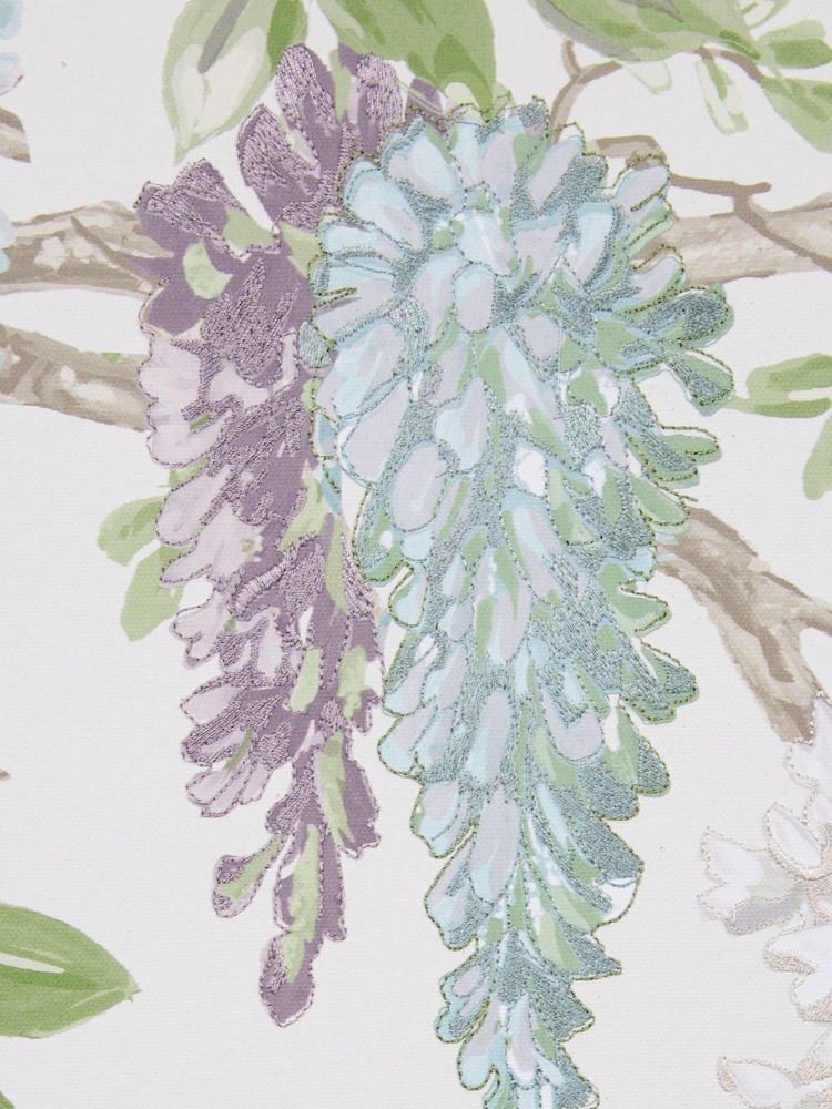 Laura Ashley Set of 3 Purple Wisteria Garden Printed Canvases - Image 3 of 3