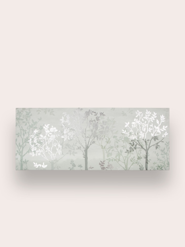 Laura Ashley Green Misty Woodland Printed Canvas - Image 2 of 3