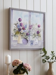 Laura Ashley Purple Allium Blooms Framed Print - Image 1 of 4